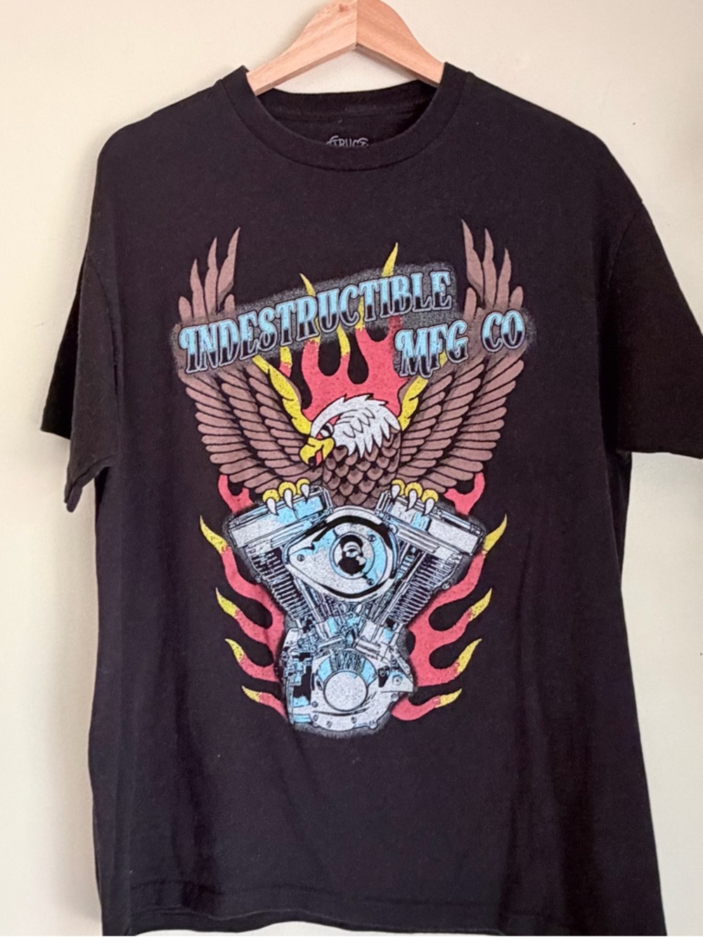 Indestructible MFG Co Black Eagle Engine Graphic Tee